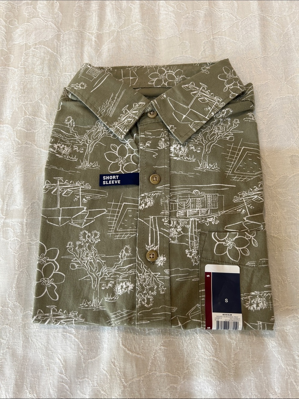 George Olive Green Floral Print Women's Skirt